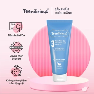 Gel Hỗ Trợ Trị Mụn, Giảm Mụn Dành Cho Da Dầu Mụn & Da Nhạy Cảm Teenilicious Acne Face Gel - Tuýp 30g