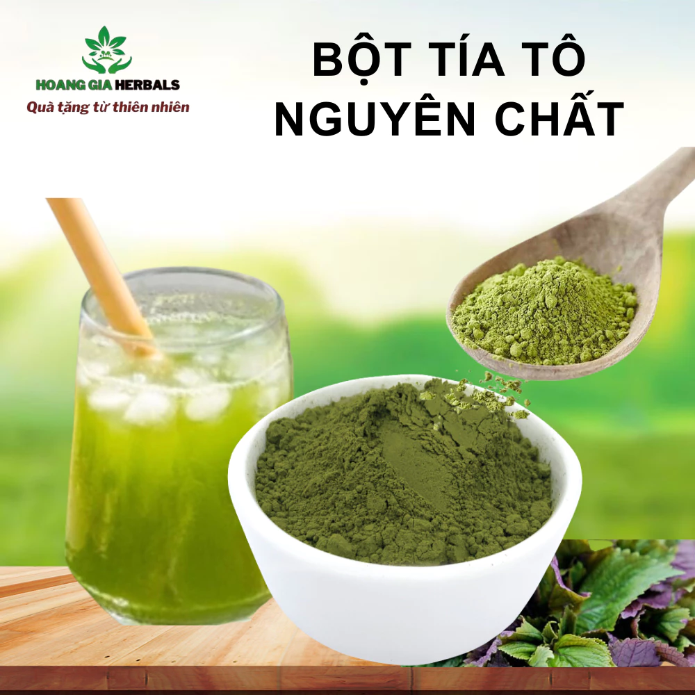 Bột Tía Tô Sấy Lạnh Hữu Cơ Giải cảm detox cơ thể, Đẹp Da, Điều trị mụn, Giảm Cân Hộp 15 stick x 3gr