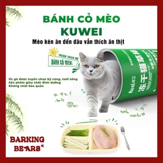 Que cỏ mèo Kuwei đồ ăn nhẹ khỏe răng miệng dưỡng lông tan búi lông cho mèo mọi lứa tuổi hộp 30g