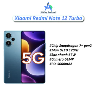 Điện thoại Xiaomi Redmi Note 12 Turbo Fullbox RAM 12/256G chip Snapdragon 7+ Gen 2 hỗ trợ sạc nhanh 67W thiết kế cao cấp