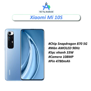 Điện thoại Xiaomi Mi 10s RAM 8/128GB chip Snapdragon 870 5G camera 108MP thiết kế cao cấp hiệu năng mạnh mẽ