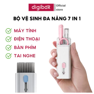 Bộ Dụng Cụ Vệ Sinh Laptop Máy Tính Điện Thoại Tai Nghe Airpod Đa Đăng 7in1 Làm Sạch Bàn Phím Nhỏ Gọn