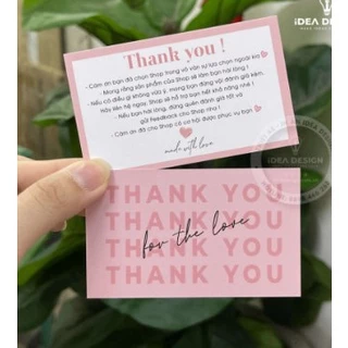 Card Cám Ơn, Card Thank You, Thiệp Cảm Ơn 2025 thiệp mới