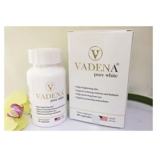 Viên uống Vadena Pure White chống nắng sáng da giảm nếp nhăn ngừa lão hóa lọ 60 viên