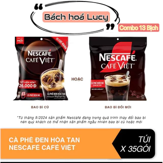 NESCAFÉ hòa tan - Combo 13 Cà phê Việt Đen đá (35gói x 16g)