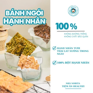 Bánh Ngói Hạnh Nhân Nhà Nobita Healthy |Ăn Vặt Ăn Kiêng Siêu Giòn Hỗ Trợ Giảm Cân Bánh Quy Hạnh Nhân,Túi 250/500gr