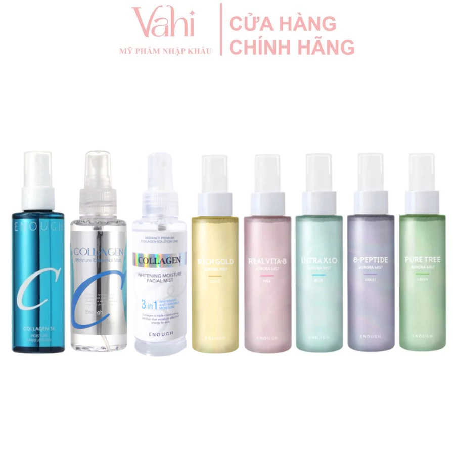 Xịt khoáng dưỡng ẩm Enough Collagen Mist các dòng