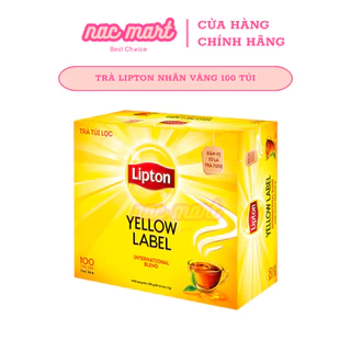 Trà Túi Lọc Lipton Yellow Label ( Black Tea) loại 100 túi 2g nhãn vàng - NAC Mart