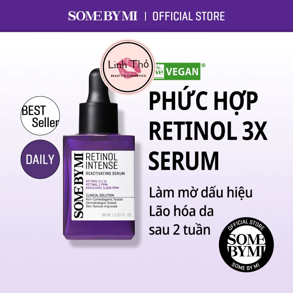 Serum Dưỡng SOME BY MI retinol 0.1% với collagen và peptide tái kích hoạt cường độ cao 30ml