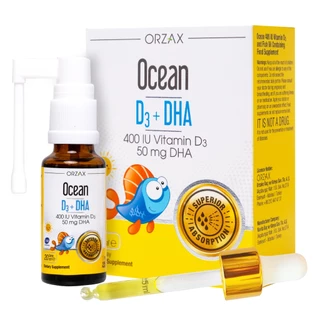 Ocean D3 DHA nhập khẩu Châu Âu, Dạng xịt tiện lợi, tăng chiều cao,phát triển trí não và thị lực|20ml