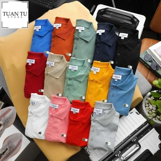 Aó polo nam made in Cambodia hàng xuất khẩu vải cotton co dãn,mềm thoáng khí,thấm hút mồ hôi