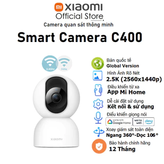 Camera quan sát Xiaomi Smart C400 2,5K(2560×1440p) - Hàng chính hãng