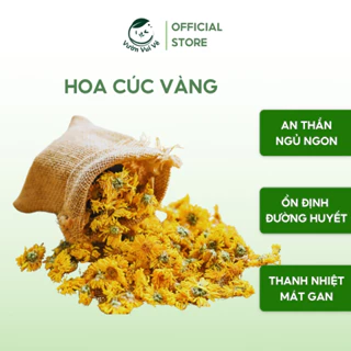 Trà Hoa Cúc Vàng Sấy Khô Hoàng Cúc Nguyên Bông Tự Nhiên Vườn Vui Vẻ