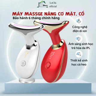 Máy nâng cơ mặt,cổ,máy massage mặt chống nhăn và trẻ hóa làn da 3 LED Rung EMS Thiết Bị Làm Đẹp Cổ Loại Bỏ Nếp Trên Cổ