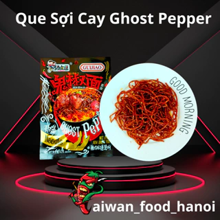 Sợi Cay Tiêu Đen Ghost Pepper - Que Cay Ghost Pepper - Tăm Cay Ghost - Gói 42g - taiwan_food_hanoi