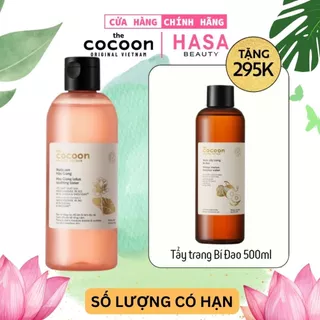 [MUA 1 TẶNG 1]Nước sen Hậu Giang | Tonner Sen Giúp Phục Hồi Đa Nhiệm Cho Da Rất Nhạy Cảm Cocoon 310ml/140ml | Thuần Chay