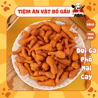 Quẩy đùi gà sấy phô mai, Bim bim đùi gà, snack đùi gà phô mai sấy giòn thơm ngon - Tiệm ăn vặt bố Gấu