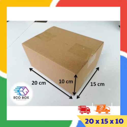ECOBOX - 20x15x10 COMBO 100 hộp carton
