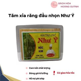 1 hộp tăm xỉa răng đầu nhọn Như Ý