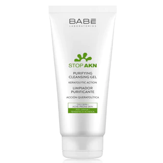 Sữa rửa mặt BABE Stop AKN Purifying Cleansing Gel cho da dầu mụn