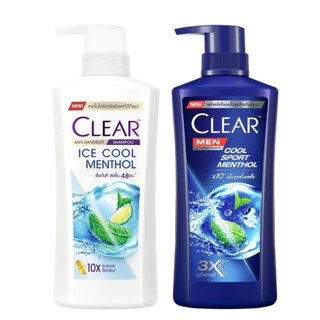 COMBO 2 CHAI DẦU GỘI CLEAR MEN + BẠC HÀ THÁI LAN 390ML-CAM KẾT CHUẨN