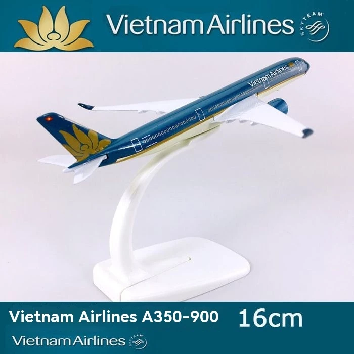 16cm hợp kim mô hình máy bay A350-900 Vietnam Airlines mô phỏng máy bay mô hình máy bay mô hình quà tặng