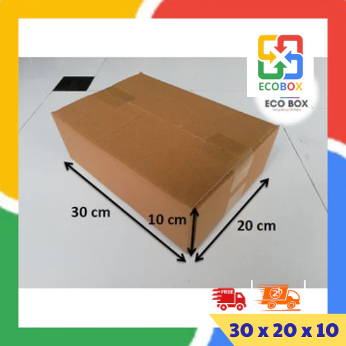 ECOBOX - 30x20x10 COMBO 10 Hộp carton đóng hàng
