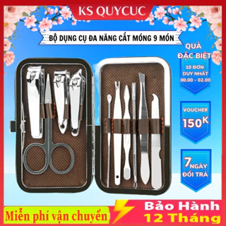 Bộ cắt móng tay7 món- 9 món Sắc nét và an toàn Hộp da