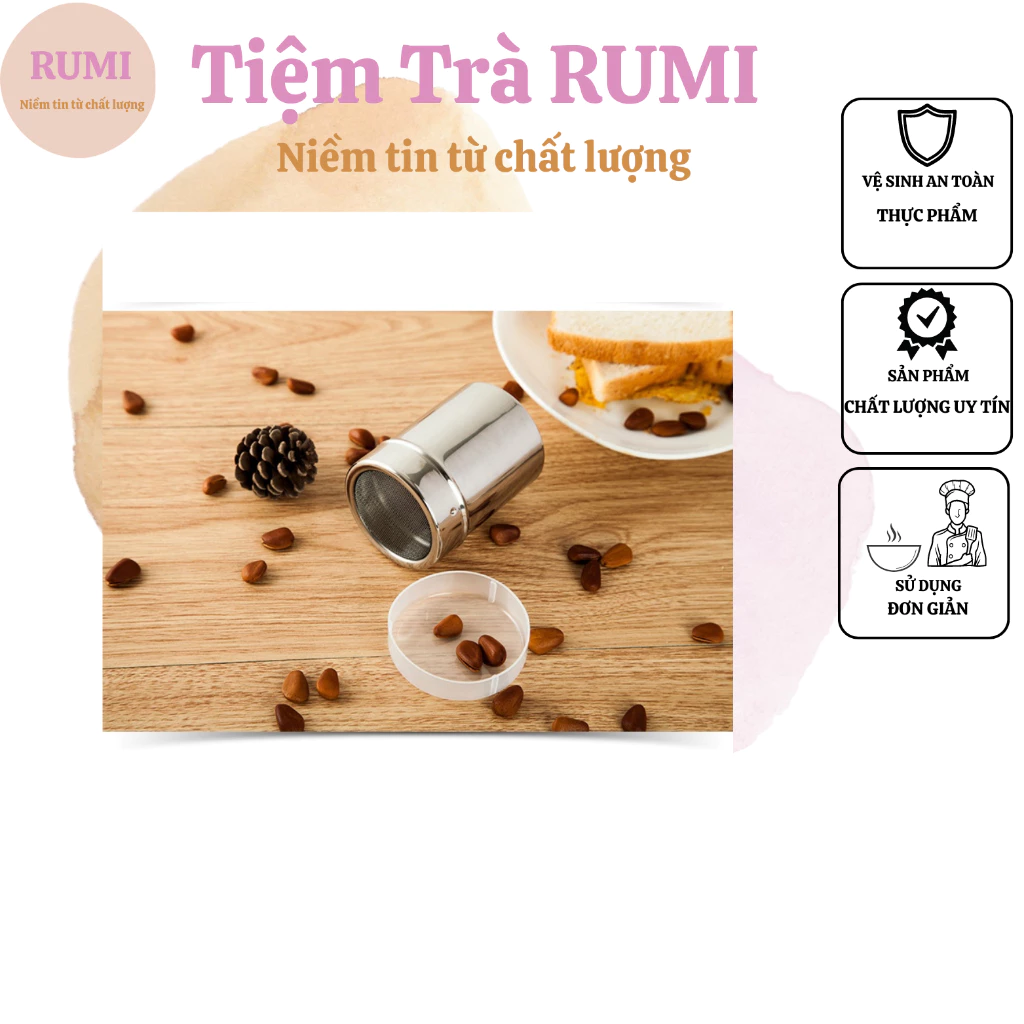 [Sỉ] Lọ rắc bột cacao, socola, matcha - Đồ dùng nhà bếp - Thiết bị máy móc pha chế