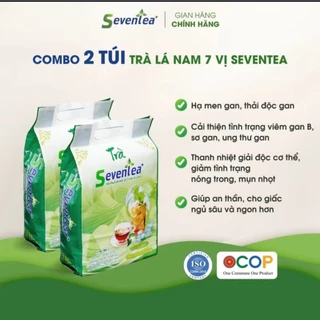 Combo 2 túi Trà lá nam 7 vị - thanh nhiệt, giải độc gan, mát gan, giảm cân hiệu quả, Thức uống Detox, hỗ trợ ngủ ngon