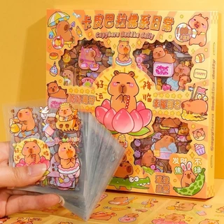 [CAPYBARA] ☀️ Sticker Capybara trong hộp 100 tấm xinh xẻo