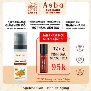 Kem Nghệ Dưỡng Da, Kem Trắng Da Mặt ASBA 15g