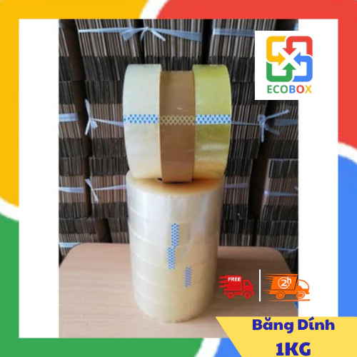 ECOBOX - Băng Dính 1KG lõi mỏng