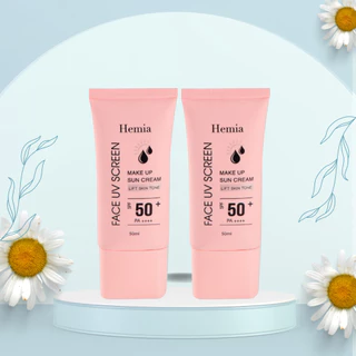 Kem Chống Nắng Hemia - Nâng Tone Trắng Da Kiềm Dầu SPT 50+ Hàn Quốc 50ml