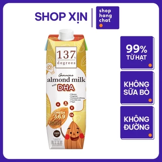 [HỘP 1 LÍT] Sữa Hạt Hạnh Nhân DHA 137 Degrees Giúp Bé Phát Triển Trí Não Và Thị Giác Thơm Ngon Dinh Dưỡng