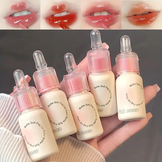 Son Môi Bóng PINK COCO Thiết Kế Vỏ Hình Chai Sữa Chất Tint Dưỡng Ẩm Hiệu Ứng Gương màu Hồng Dễ Thươg