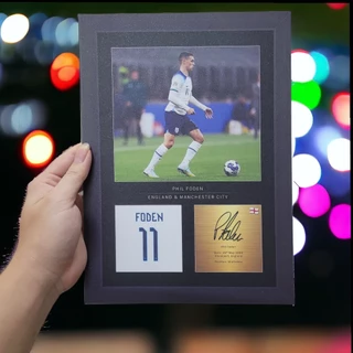 FREESHIP ⭐️ Poster Của Phil Foden  - Khung Tranh Kỷ Niệm Cầu Thủ - Tranh Decal Dán Tường Bóng Đá