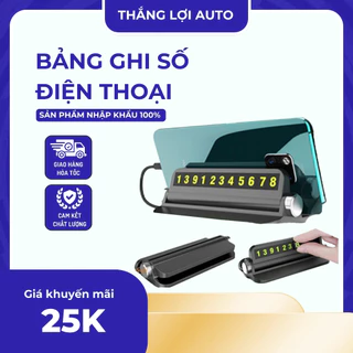 Bảng ghi số điện thoại⚡️Freeship 50k - Toàn Quốc⚡️cho xe ô tô khi dừng đỗ - Có giá đỡ điện thoại tiện lợi