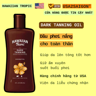 Dầu phơi nắng Dark Tanning Oil Hawaiian Tropic 236ML