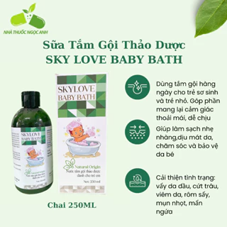 Sữa tắm gội thảo dược dành cho trẻ em Sky Love Baby Bath chai 250ml