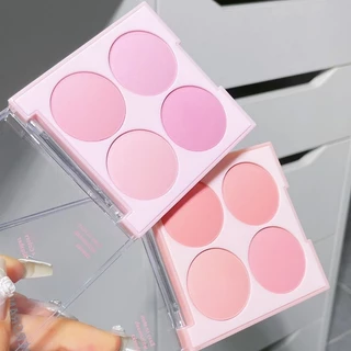 Phấn Má 4 Màu Bảng Phấn Má Hồng Tự Nhiên Trang Điểm Chống Thấm Nước Makeup Đẹp Nội Địa Trung