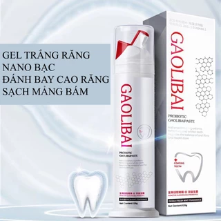 Kem đánh răng trắng răng Gaolibai lấy cao răng thơm miệng khử hôi miệng sạch mảng bám giảm vết ố