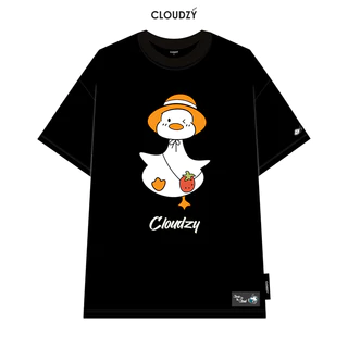 Áo phông tay lỡ nữ nam localbrand unisex thun form rộng cổ tròn oversize cotton CLOUDZY WALKING DUCK