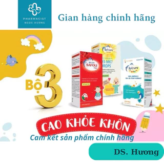 Bộ ba vi chất Avisure nhỏ giọt thiết yếu cho bé - Avisure DHA, sắt Safoli drop, vitamin D3-MK7 avisure0