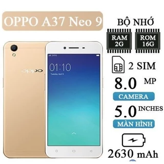 Điện thoại Oppo A37 Ram 2/16GB máy đẹp chạy mượt các ứng dụng giá siêu rẻ bảo hành 12 tháng