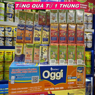 (Tặng Quà, Có Thẻ QR) Thùng 48 Hộp 180ml SUDD Oggi/Vitagrow/ColosGain/ColosBabyGold/IQ/Calokid