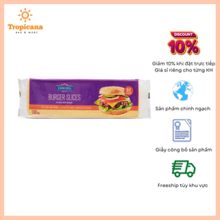 Phô mai lát Burger/Cheddar Emborg - 1033gr