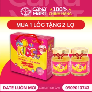 Lốc 6 lọ nước yến Nunest KIDS cho bé 4 hương vị (70ml)