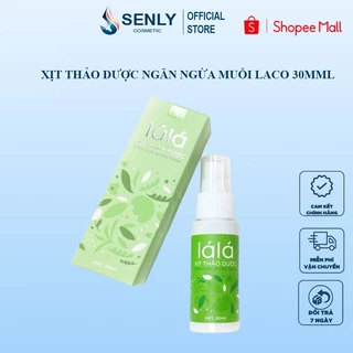 Xịt chống muỗi côn trùng bé Lá Lá thảo dược LACO an toàn sức khỏe bé và trẻ em - 30ml