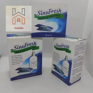 Muối rửa mũi xoang SinuFresh Cát Linh Hỗn Hợp Muỗi Biển NaNo - Vệ Sinh Mũi, Giảm Nghẹt Mũi BÌNH VÀ GÓI MUỐI